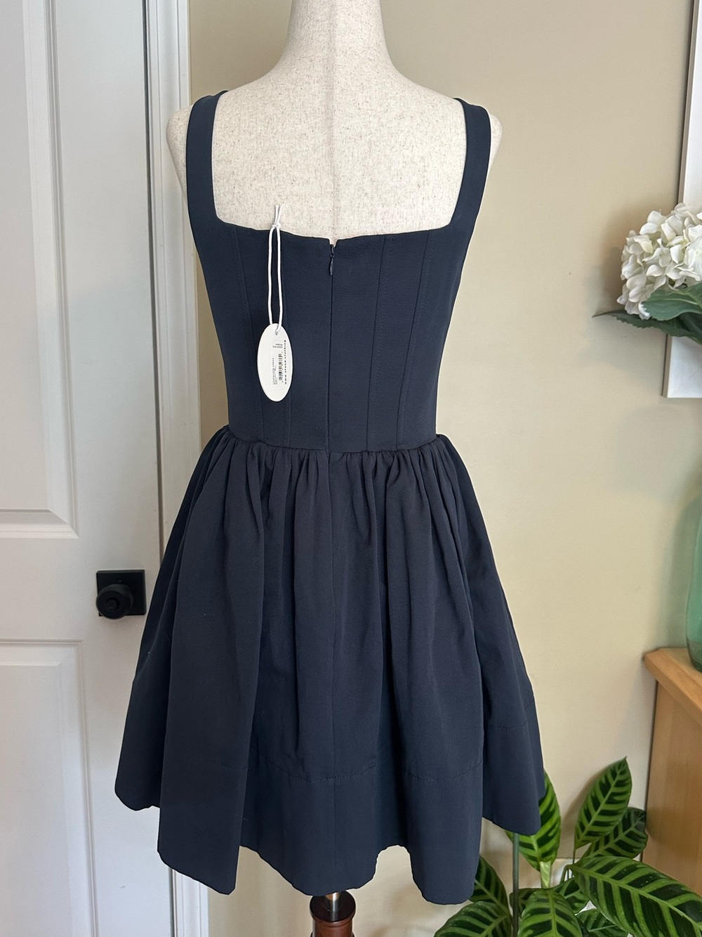 NWT Staud Landscape Dress in Navy size 4 - Picture 3 of 12